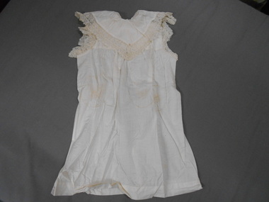 Clothing - CHILD'S IVORY COLOURED DRESS, 1880-1900