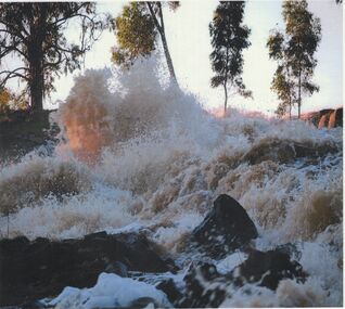 Photograph - HUGH ENNES COLLECTION: EPPALOCK WEIR WATER OVERFLOW - JAN 2011