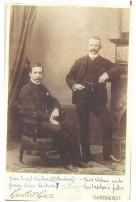 Photograph - BASIL WATSON COLLECTION:  JOHN BOYD AND JAMES ISAAC WATSON