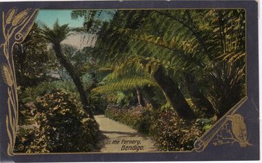 Postcard - CARWARDINE COLLECTION: IN THE FERNERY BENDIGO