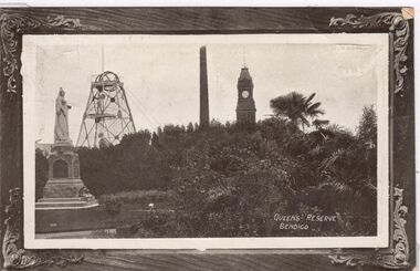 Postcard - CARWARDINE COLLECTION:  QUEEN'S RESERVE BENDIGO