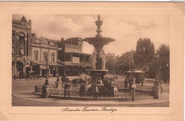 Postcard - CARWARDINE COLLECITON:  ALEXANDRA FOUNTAIN BENDIGO