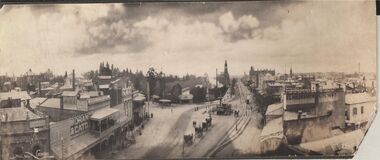 Photograph - CARWARDINE COLLECTION:  STREETVIEW CHARING CROSS AND VIEW POINT, BENDIGO
