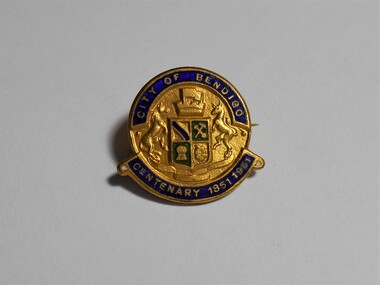 Accessory - BADGE COLLECTION:CITY OF BENDIGO 1851-1951 CENTENARY, 1851-1951