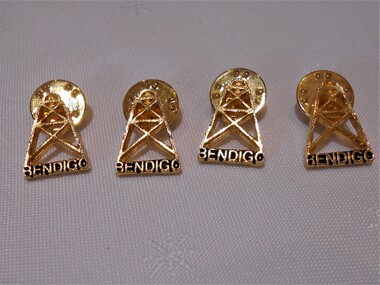 Souvenir - BADGE COLLECTION: CITY OF GREATER BENDIGO LAPEL PINS (4), UK