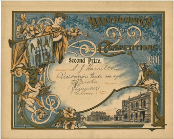 Document - HAMILTON COLLECTION: MARYBOROUGH AND MUSIC COMPETITION PRI, 1901