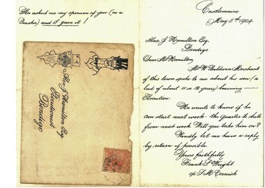 Document - HAMILTON COLLECTION: LETTER TO ALEXANDER JOHN HAMILTON, 5.5.1904