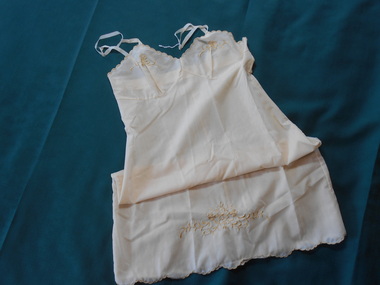 Clothing - FAVALORO COLLECTION: COFFEE COLOURED FULL SLIP PETTICOAT, 1950's