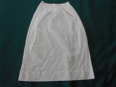 Clothing - FAVALORO COLLECTION: WHITE NYLON HALF SLIP PETTICOAT, 1950's