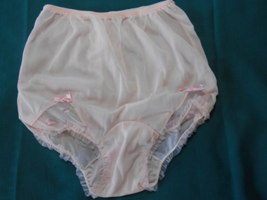 Clothing - FAVALORO COLLECTION: PINK NYLON WOMAN'S PANTIES, 1950'S