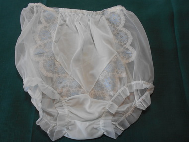Clothing - FAVALORO COLLECTION: PALE BLUE NYLON WOMAN'S PANTIES, 1950'S