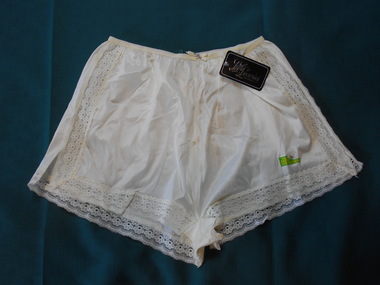 Clothing - FAVALORO COLLECTION: WOMAN'S CREAM COLOURED PANTIES, 1950's