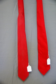 Clothing - MEN'S RED TIE - BAND UNIFORM, Late 1900's -2000