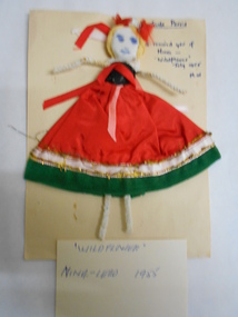 Leisure object - GERTRUDE PERRY COLLECTION:  PIPE CLEANER DOLL 'WILDFLOWER' PRODUCTION 1954