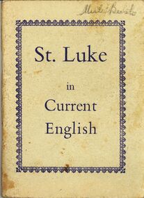 Book - MERLE BUSH COLLECTION: BOOKLET ST.LUKE IN CURRENT ENGLISH