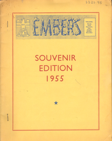 Magazine - LA TROBE UNIVERSITY BENDIGO COLLECTION: 'EMBERS' 1955