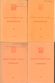 Book - LA TROBE UNIVERSITY BENDIGO COLLECTION: BENDIGO TEACHERS COLLEGE HANDBOOKS