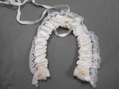 Clothing - AILEEN AND JOHN ELLISON COLLECTION: SATIN RIBBON AND LACE WEDDING HORSE SHOE, 1960's