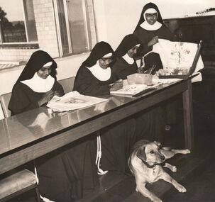 Photograph - POOR CLARE COLLECTION: FOUR SISTERS AT ART CLASS