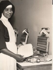 Photograph - POOR CLARE COLLECTION: SISTER MAKING ALTAR BREAD