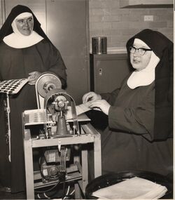 Photograph - POOR CLARE COLLECTION: POOR CLARE SISTERS MAKING ALTAR BREAD
