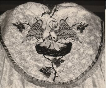 Photograph - POOR CLARE COLLECTION: NEEDLEWORK SAMPLE ON VESTMENT