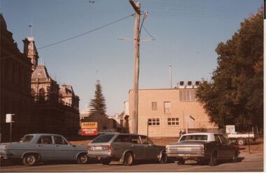 Photograph - POLICE BUILDING SITE, BULL STREET, BENDIGO,  AFTER DEMOLITION