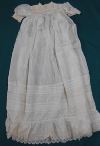 Clothing - FAVALORO COLLECTION: INFANTS CREAM SILK CHRISTENING GOWN