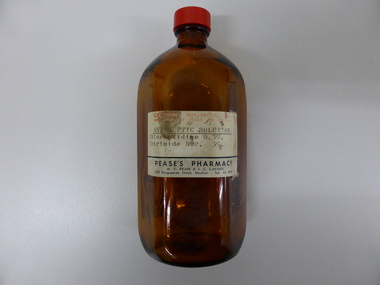 Container - PHARMACY COLLECTION; PEASES PHARMACY BOTTLE