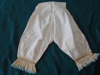 Clothing - WOMEN'S KNEE LENGTH WHITE COTTON BLOOMERS