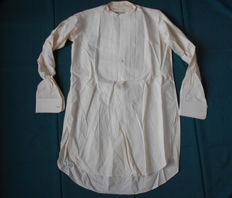 Clothing - MEN'S CREAM COLORED COTTON FORMAL DRESS SHIRT