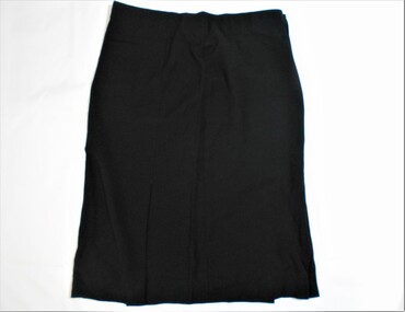 Clothing - WOMEN'S STRAIGHT BLACK WOOL CREPE SKIRT