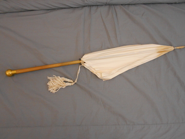 Clothing - CREAM COLOURED SILK PARASOL
