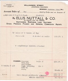 Document - DONALD CLARKE COLLECTION: ELLIS NUTTALL & CO