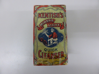 Container - KENTISH'S MINERS LIGHT CLEANSER, 1900