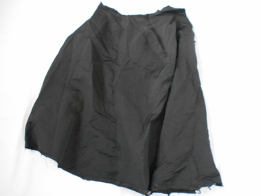 Clothing - GRAYDON COLLECTION: WOMEN'S BLACK SATIN SKIRT, 1870 - 1890