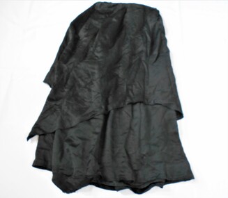 Clothing - GRAYDON COLLECTION: WOMEN'S BLACK SILK CALF LENGTH SKIRT, 1870-1890