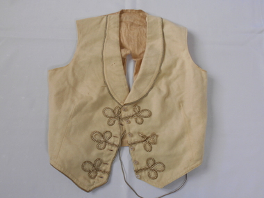 Clothing - GRAYDON COLLECTION: WOMEN'S CREAM COLOURED COTTON VEST, 1870-1890