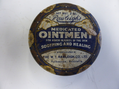 Container - RAWLEIGHS OINTMENT TIN