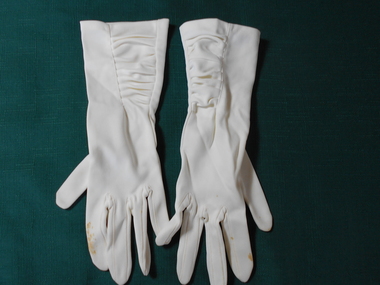 Clothing - GRAYDON COLLECTION: WOMEN'S WHITE NYLON GLOVES, 1870-1890