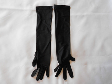 Clothing - GRAYDON COLLECTION: WOMEN'S BLACK NYLON GLOVES, 1870-1890