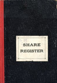 Book - HANRO COLLECTION: ORDINARY SHARE REGISTER 1926 - 28