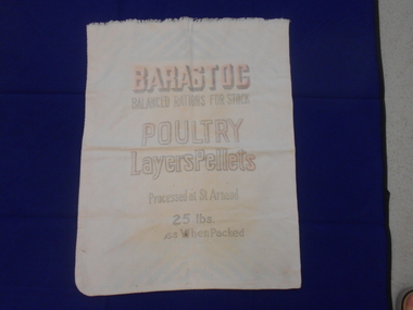 Textile - CALICO STOCK FEED BAG, 1950s