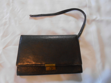 Textile - BLACK LEATHER HANDBAG