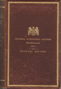 Book - CENTENNIAL INTERNATIONAL EXHIBITION, MELBOURNE 1888-1889