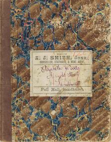 Book - ELIZABETH WOODS SCHOOL BOOK ENTRY ADELAIDE JUBILEE EXHIBITION 1887