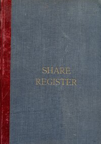 Book - HANRO COLLECTION: SHARE REGISTER - 8% CUMULATIVE PREFERENCE SHARES 1926