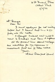 Document - HANRO COLLECTION: LETTERS - MR GRANGER AND MARIE CRAWFORD