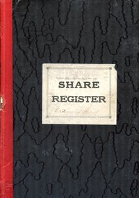 Book - HANRO COLLECTION: SHARE REGISTER 1933 - 1950