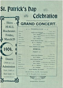Document - HAMILTON COLLECTION: CONCERT PROGRAM, 1904